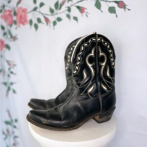Black cowboy boots
